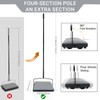 EZ SPARES Quiet Carpet Sweeper,Floor Sweeper with Pig-Bristles,Suitable for Carpet