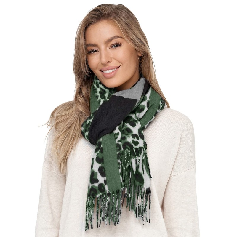 Glamexx24 Women's XXL Scarf Cuddly Warm Leopard Pattern 3 Coloured