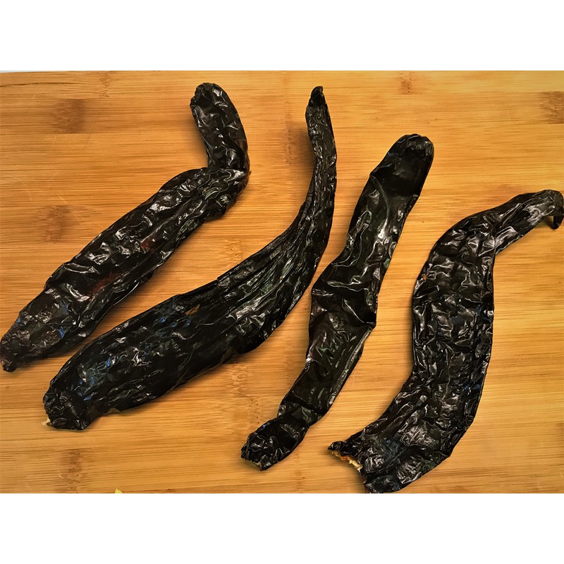 Dried Whole Pasilla Chilli pods - 100g (10 pods)
