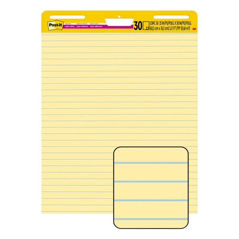 Post-it Super Sticky Easel Pad, 25 x 30 Inches, 30