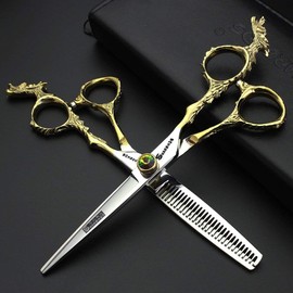 Hairdressing Scissors, Hairdressing Scissors, Super Sharp Hairdressing Scissors, 6/7/8/9 Inch Scissors for Cutting Hair, Sturdy Hand Feel (6 Inch 2 Pieces)
