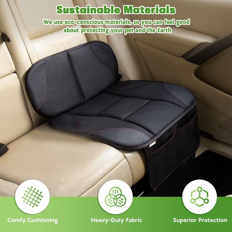 Siivton Kids Booster Seat Protector Mat, Thick, Anti-Slip, Waterproof, with