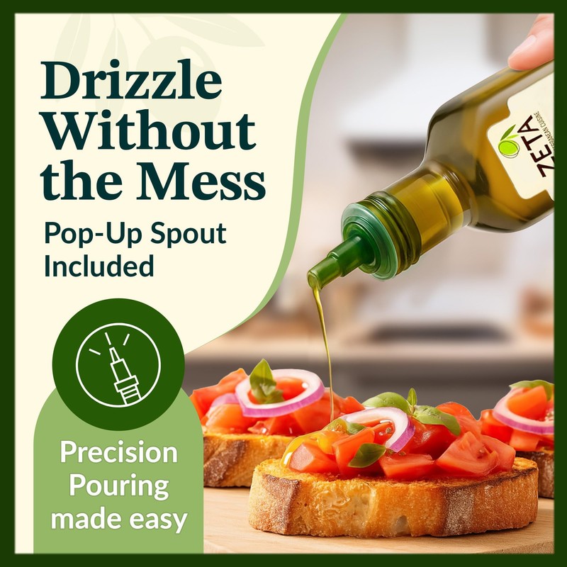 Zeta Extra Virgin Olive Oil, 8.5 fl oz (3 Pack)