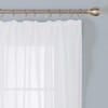 Deconovo Stores Curtains Translucent with Ruffle Tape White Set of
