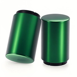 Automatic Beer Bottle Opener with Magnetic Cap, Stainless Steel One-Handed Lid Opening Spring Loaded Push&Pop Bottle Opener for Home Bars Picnic Camping Hiking（2PCS）