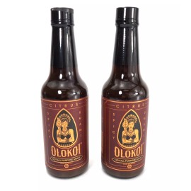 OLOKOI ~ Citrus Spicy Umami ~ Hot All Purpose Sauce - 10 oz each (2-pack)