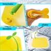 2 Pack Silicone Bathtub Drain Stopper, Square Flat Drain Cover