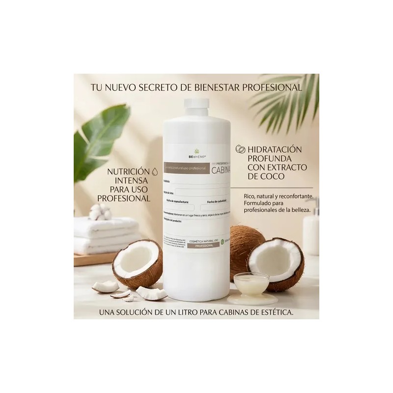 Crema Corporal Coco 1 Lt Vegana Nutritiva Hidrante