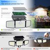 daphino Solar Lights Outdoor 2500LM Motion Sensor Outdoor Lights,3 Head