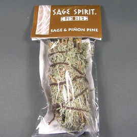 Sage & Pinon Pine - Medium Smudge Wand by Sage Spirit, (HRB27)