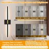 Wall Sconces Set of 2 Battery Operated, 8000mAh USB Rechargeable