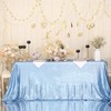 PartyDelight Sequin Tablecloth Baby Blue 90"x132" Table Cloth for Wedding