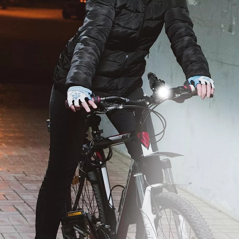Unbranded Universal 360° Rotating Bike Handlebar Flashlight Holder Clip Torch