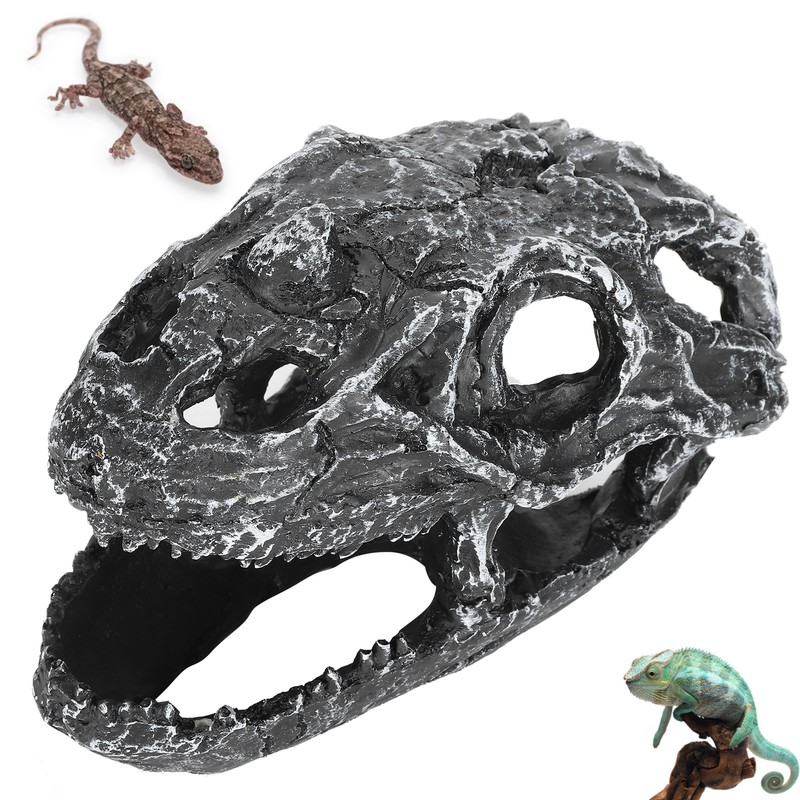 Resin Reptile Hide Cave Snake Skull Simulation Hideout Landscape for