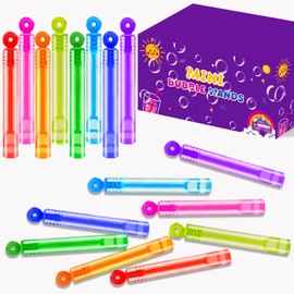 Bulk Goodie Bag Stuffer Filler for Kids 200 Pack, Mini Bubble Wands Party Favors Supplies Bulk for Toddlers, Small Treats Non candy Preschool Prizes Toys Gifts for Birthday Wedding Giveaways Handouts