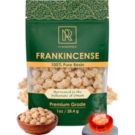 Frankincense Resin 1 oz (28.4g) – Premium Oman Boswellia Sacra Frankincense, 100% Pure Natural Incense Resin Tears for Burning, Aromatherapy, Meditation & Spiritual Cleansing