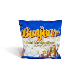Bonjour Marshmallows – 8.82oz (250g) | Fat-Free, Certified Halal, Regular Fluffy White Marshmallows | Halal Candy, Snack, Sweet Treat for Kids & Families | Product of Guatemala