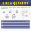 Glarks 26 Pieces M2 M3 M4 M6 M8 Wire Rope