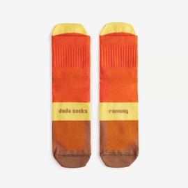 Dodo socks - Marathon Running Socks, Women, Men, Children, Short Lightweight Quick-Drying Trainer Socks with Compression Band for Fitness, Active Sports, Road Bike, orange