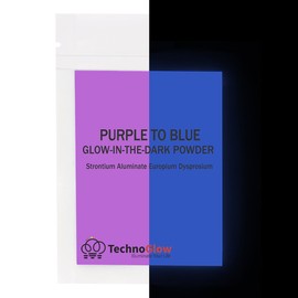Glow in the Dark Powder, Fluorescent Purple to Blue (10 Grams)