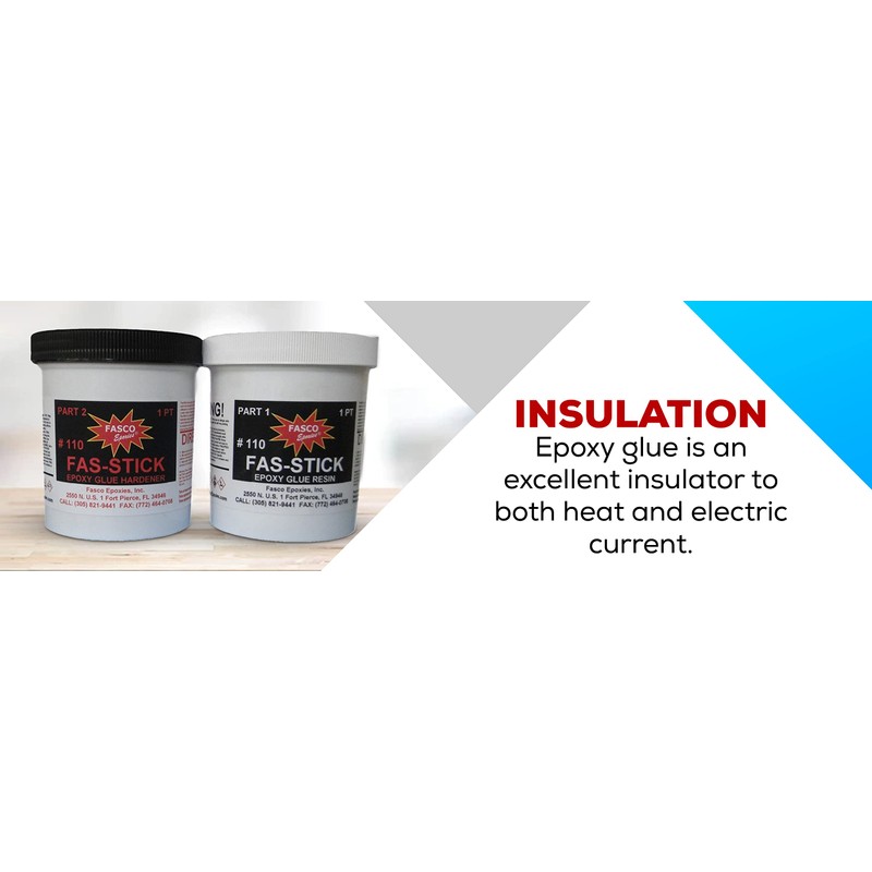 Fasco Epoxies 110 Epoxy Glue Pint Kit (Wood, Aluminum, Fiberglass)