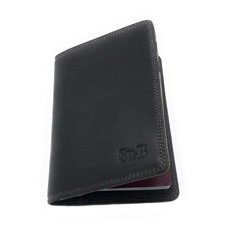 Su.B Designer Leather Passport Holder - Wallet - Passport Holder