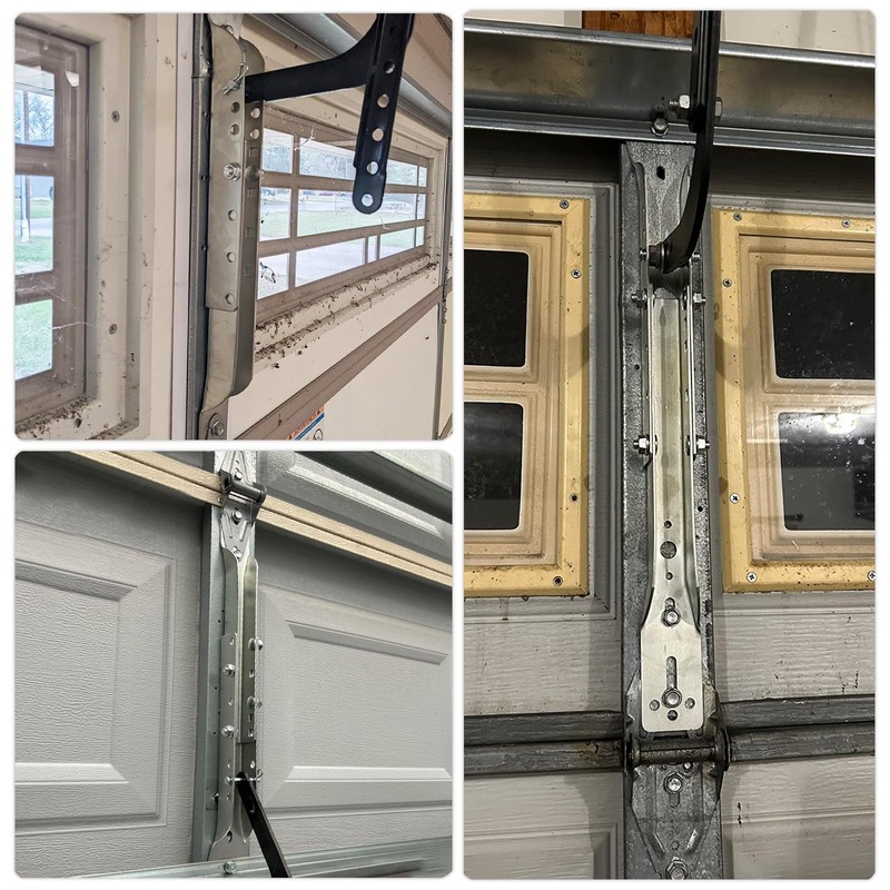 FOROIRON 2 Pack Garage Door Opener Reinforcement Bracket, Adjustable to