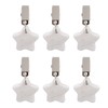 6Pcs Tablecloth Weights Marble Stainless Steel Small Size Waterproof Rustproof