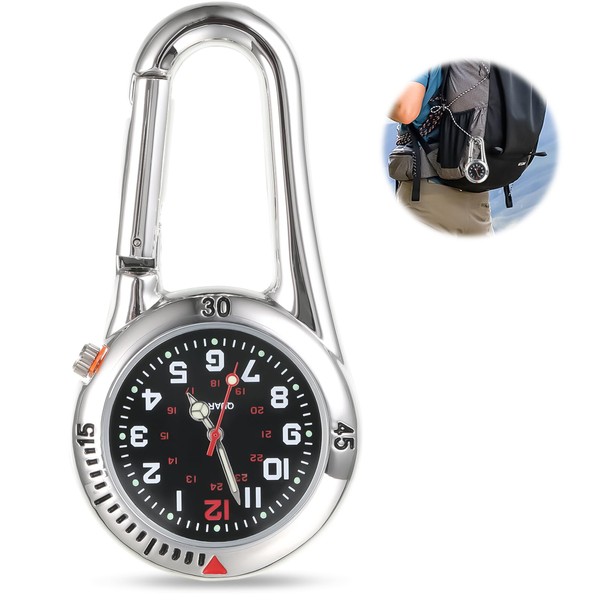 Pocket Watch Digital Nurse Watch, Multifunctional Digital Carabiner Watch, Nurse