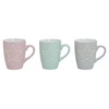 levandeo Set of 3 Cups 300 ml Star Ceramic Pastel