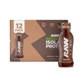 Unbranded RAW Protein Shake Chocolate 30g Protein 12 Ct – Plant-Based Nutrition