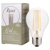 Revel LED 6W Dimmable Light Bulb (60W Replacement), Warm White