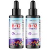 Vitamatic 2 Packs Fast Acting Liquid Vitamin B12 5000 mcg