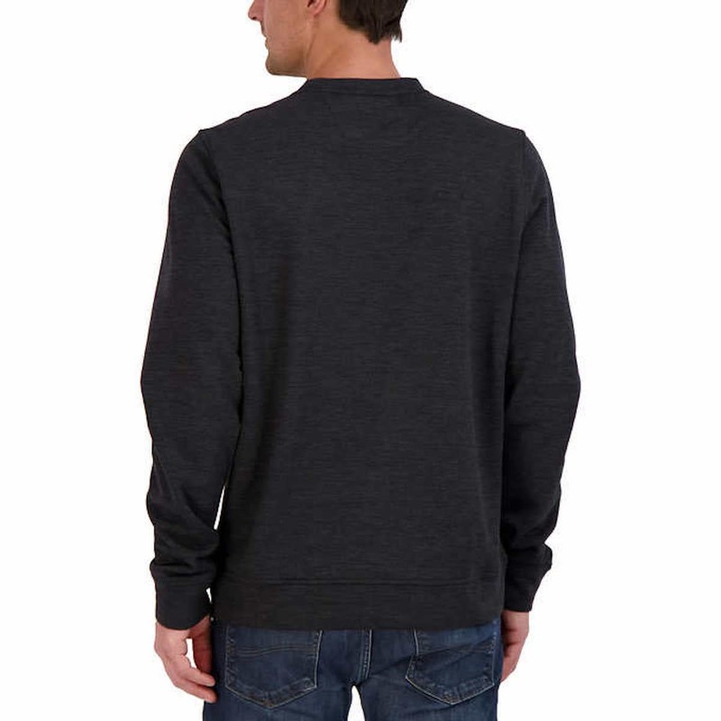 Gerry Men's Textured Crew Pullover Sweatshirt (US, Alpha, Medium, Regular,