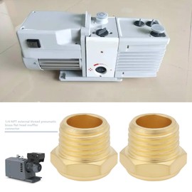 SG Store 4pcs 1/4 Inch NPT Threaded Brass Pneumatic Muffler Connector Brass Pneumatic Silencer Muffler for Cylinders Valves Crank Case Gear Boxes Oil Tanks