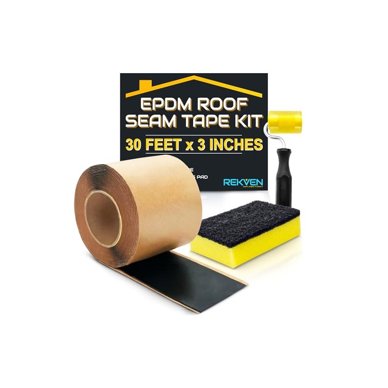 EPDM Rubber Roofing Seam Tape Kit - 30ft x 3in