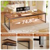 PRAISUN 78.7 X 29.5 Inch Computer Desk with Deeper Desktop,