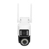 Dual Lens Security Camera HD 2MP Night Vision Motion Detection
