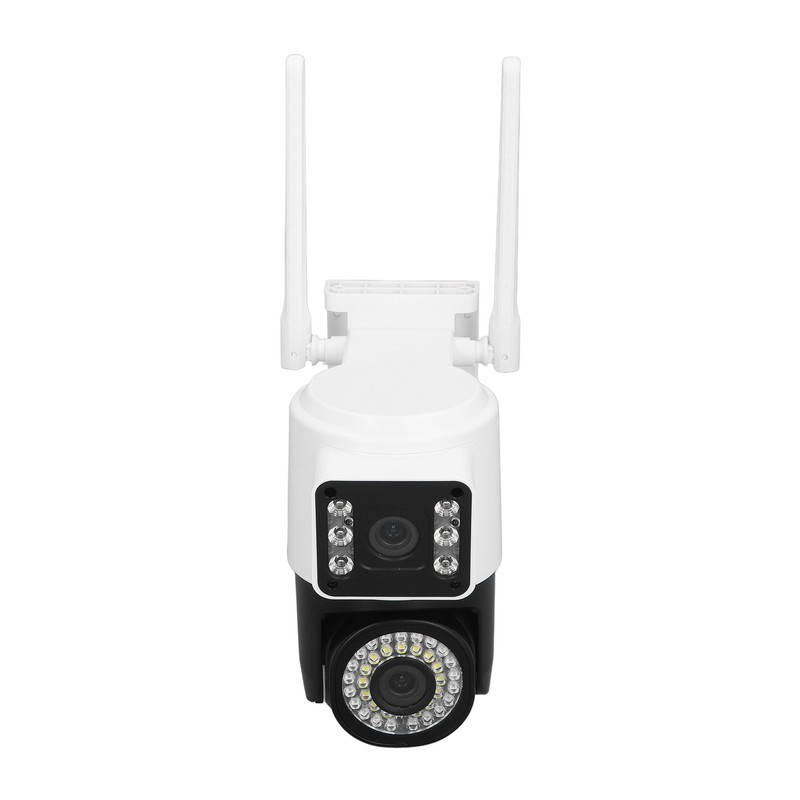 Dual Lens Security Camera HD 2MP Night Vision Motion Detection