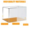 Clear Large Storage Baskets for Shelves, Collapsible Storage Bins with