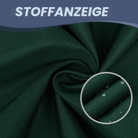 HENG FENG Balcony Privacy Screen, 90 x 300 cm, PES Weatherproof Balcony Cladding, 95% UV Protection, Balcony Cover with Cable Ties, Dark Green