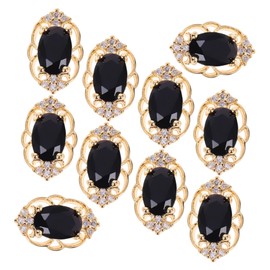 Baluue 10pcs Electroplated Nail Art Jewelry Women Manicure Charms Decorations Small Gems for Nail Art