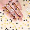 3000Pcs Silver Glitter Table Confetti, Holographic Star Confettis, Metallic Silver