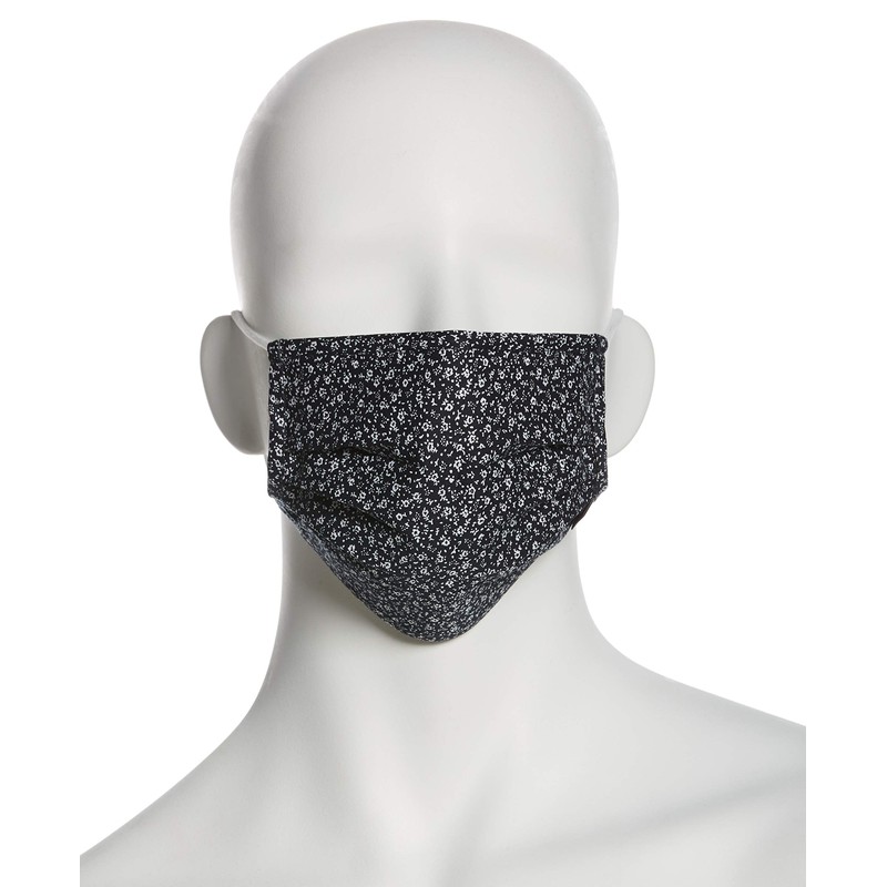 Perry Ellis Reusable Pleated Woven Fabric Face Masks (Pack of