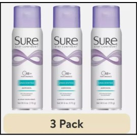 Sure Aerosol Unscented Anti-Perspiran - Pack of 2