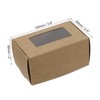 PATIKIL 4"x2.5"x2" Paper Soap Box with Window, 30 Pack Homemade