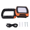 Orange Portable Rechargeable Work Light LED Flood Lights Folding Stand
