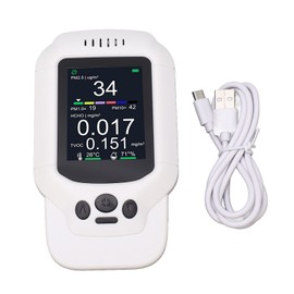 7 in 1 Air Quality Tester High Accuracy Multifunctional PM10 2.5 1.0 Temperature Humidity Meter with Sound Alarm