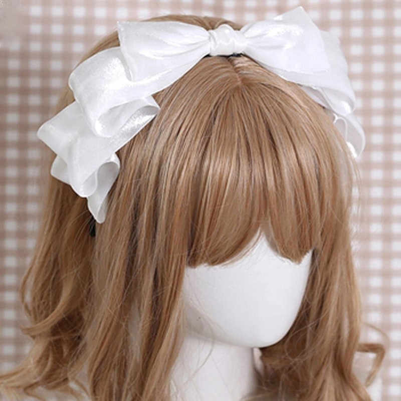 kuroobaa Lolita Style Headband Ribbon (White)