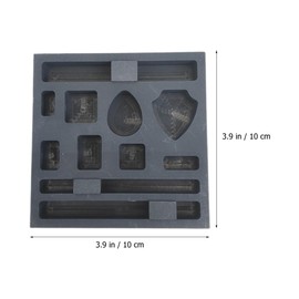 OSALADI Graphite Mould 11 Holes Ingot Mould Metal Melt Casting Mould for Gold Silver
